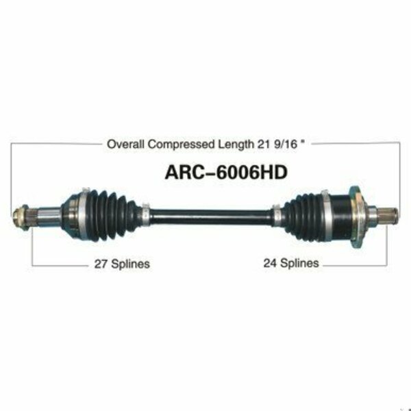 Wide Open Heavy Duty CV Axle for ARCTIC HD FRONT LEFT 400/450/500/550/650/700/1 ARC-6006HD